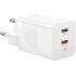 Baseus GaN5 Pro Fast Charger Dual Type C Port, 40W EU, BCT technology- White